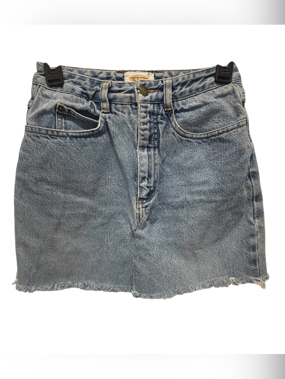 Talbots blue jeans skirt vintage 100% cotton Sz(2)